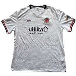 Luton Town Football Club Umbro White Football Soccer Jersey Men's 3XL